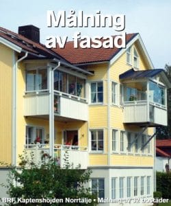 Målning av fasad, BRF Kaptenshöjden Norrtälje. Målning av 32 bostäder. - Anders produktion